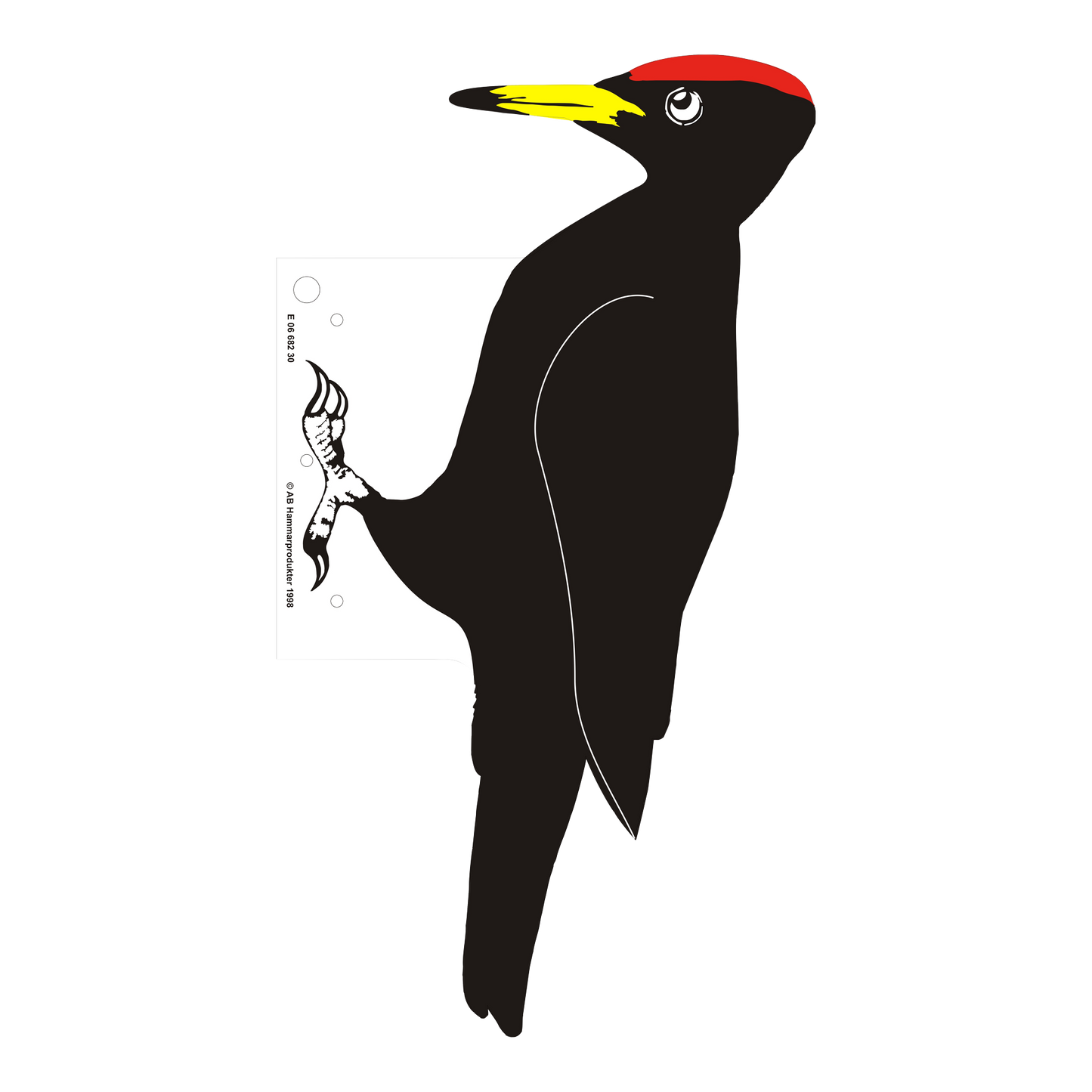 Specht-Silhouette als Insektenschutzmittel.