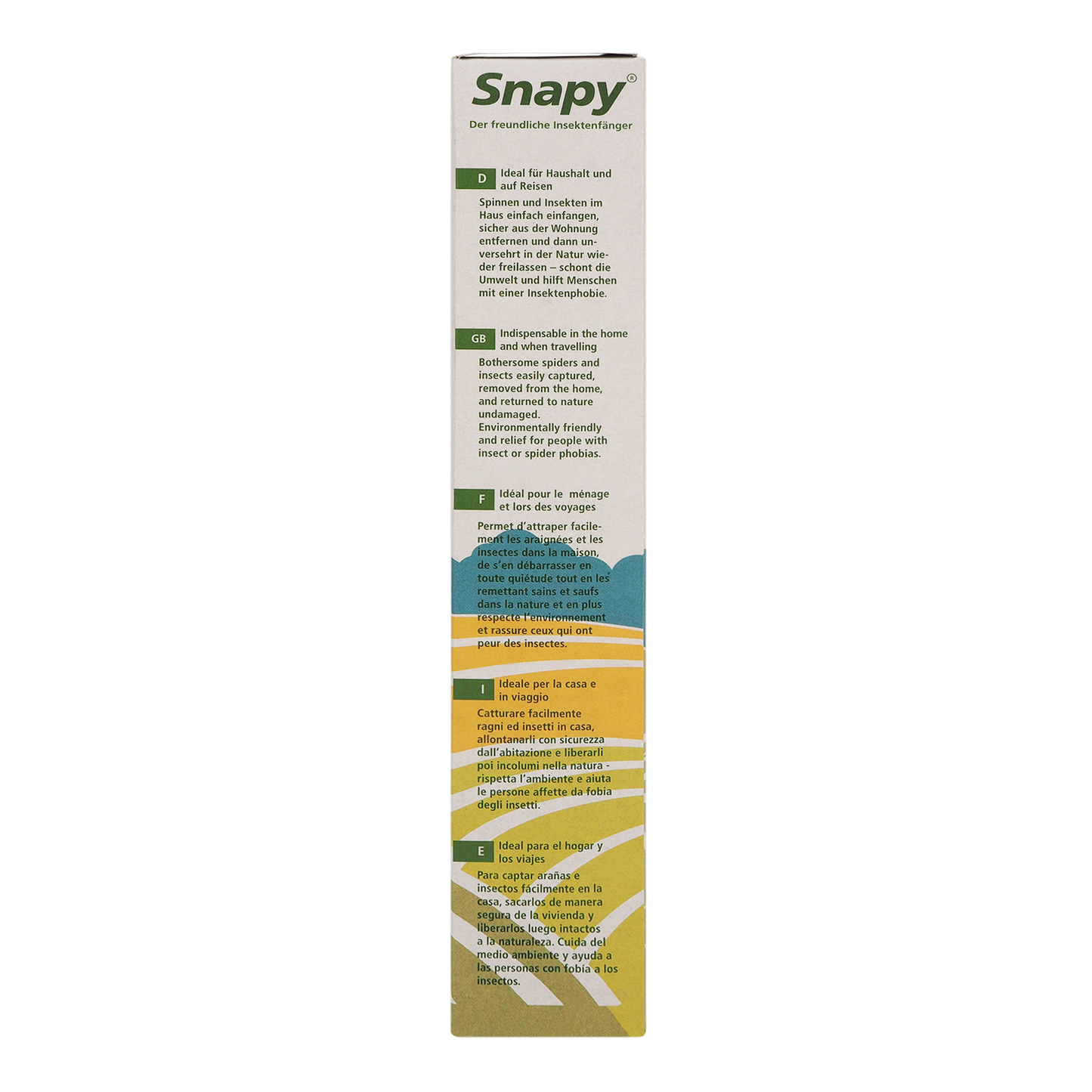 Verpackung von Insektenfänger Snapy.