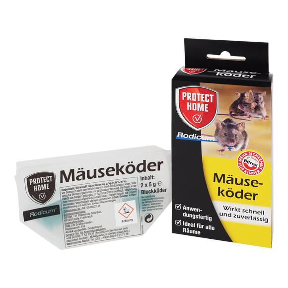 Mausefalle | Protect Home Rodicum Mäuseköder mit Köderstation