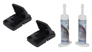 Rattenfalle | Pestify-Rattenschlagfallen-2er Set Schlagfalle, Lockstoff Snap’Em Schokolade und Erdnuss