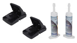 Rattenfalle | Pestify-Rattenschlagfallen-2er Set Schlagfalle, Lockstoff Snap’Em Schokolade und Erdnuss