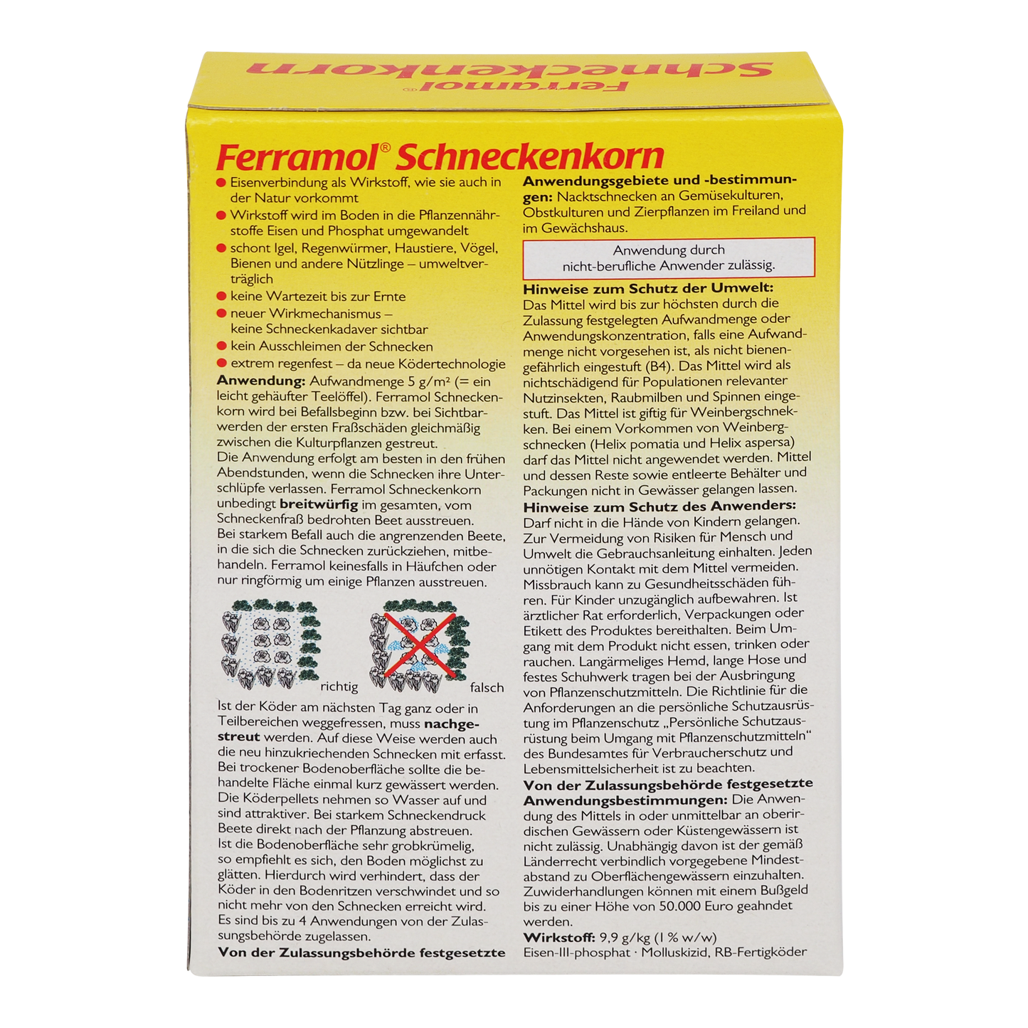 Verpackung von Schneckenkorn-Insektenschutzmittel.