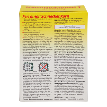 Verpackung von Schneckenkorn-Insektenschutzmittel.