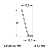 Taubenabwehr | Taubenabwehr Spikes 1-reihig 1 Meter