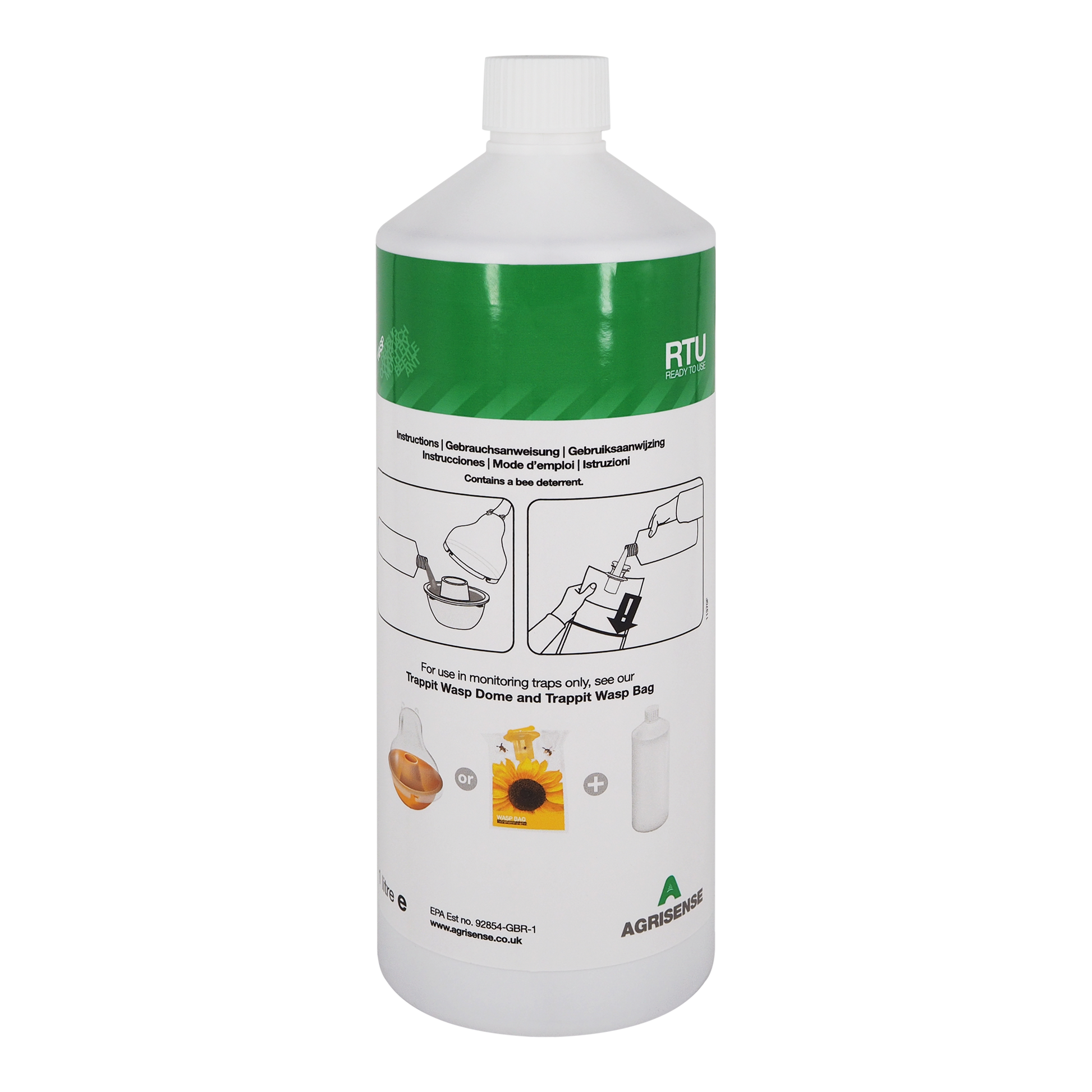 Flasche mit Insektenschutzmittel.